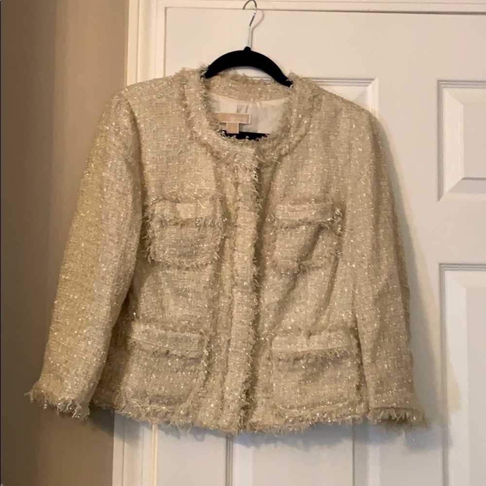 Micheal Kors Cream and Silver Suit Jacket